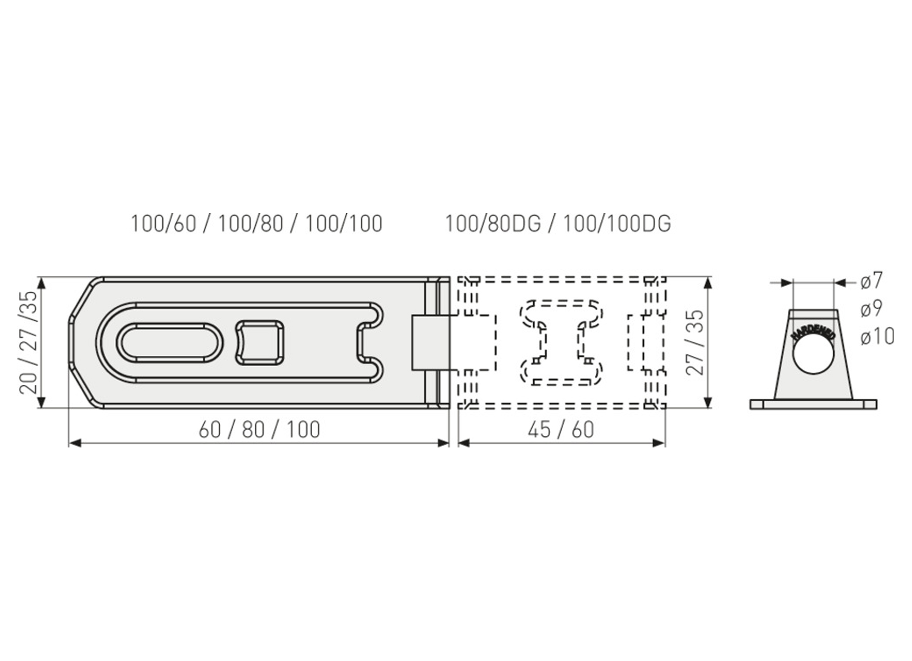 ABUS PORTE-CADENAS 100