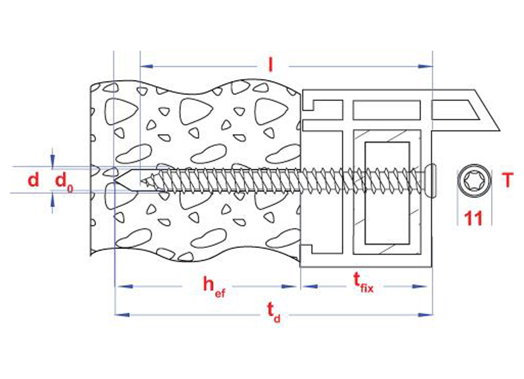VIS POUR CHASSIS TETE PLATE, T30 ZINGUE