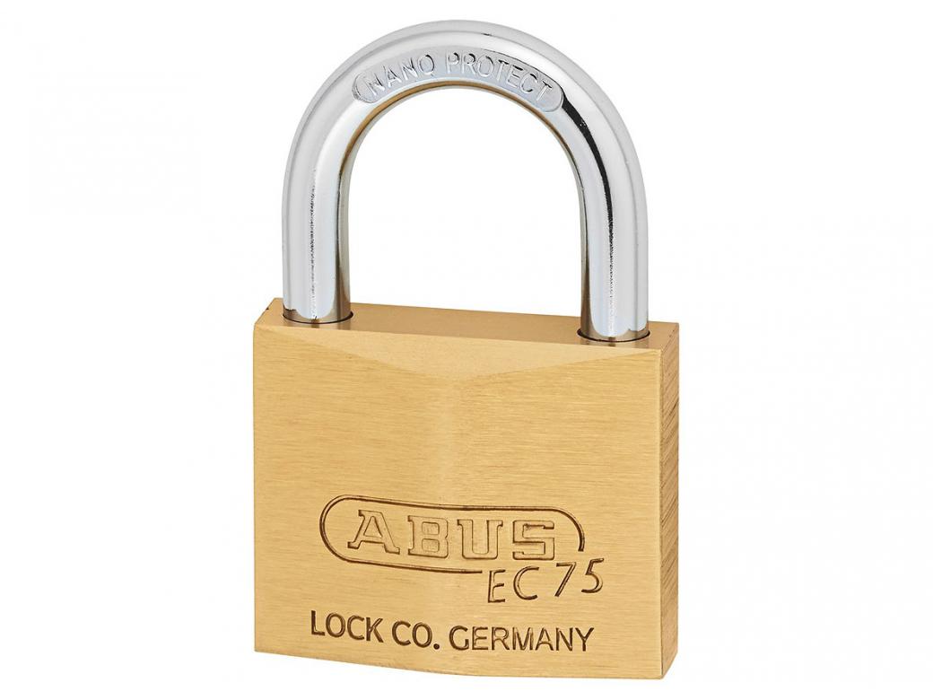 ABUS MESSING HANGSLOT 75 - 2 SLEUTELS INBEGREPEN