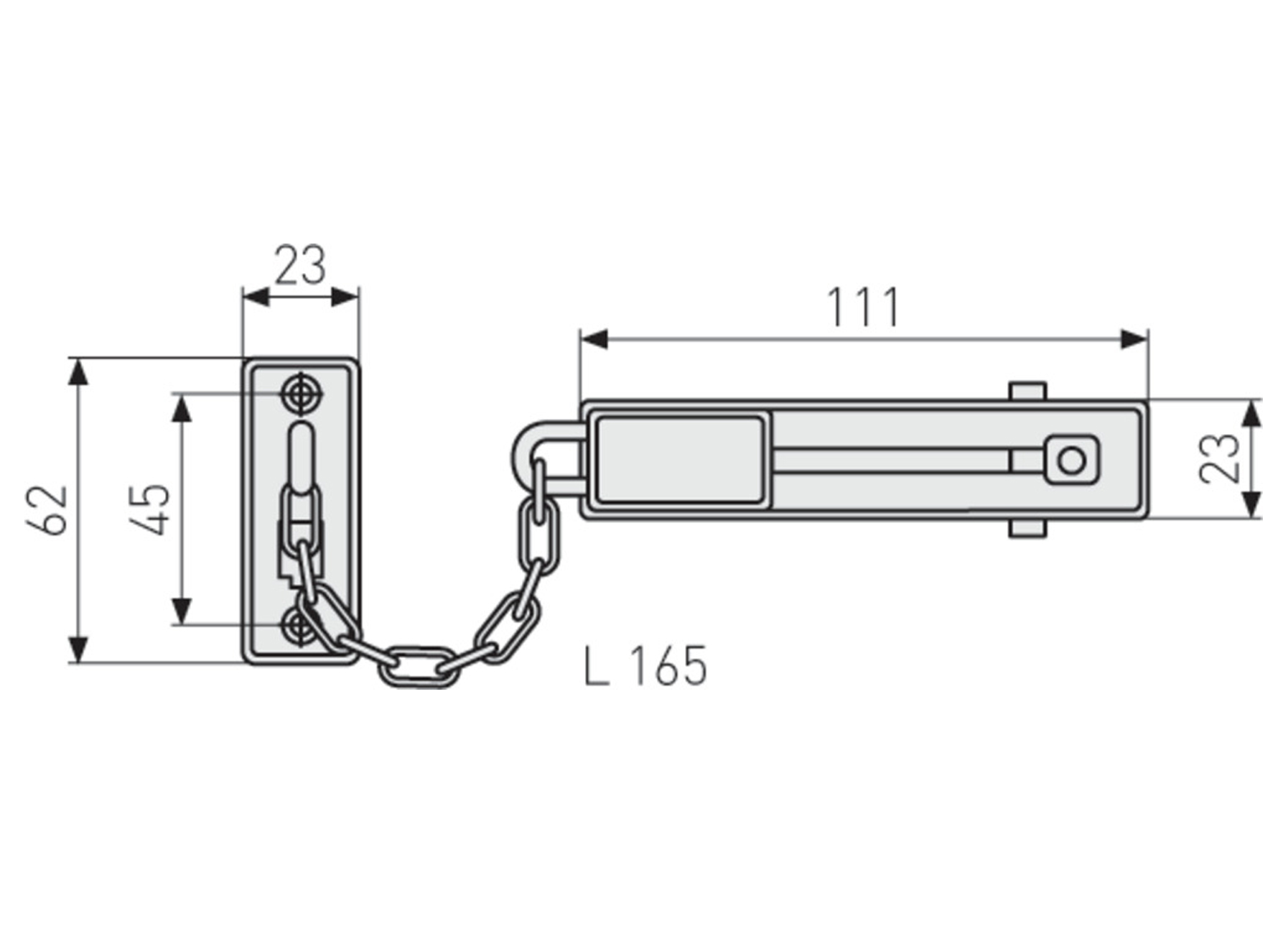 ABUS CHAINE DE PORTE SK66