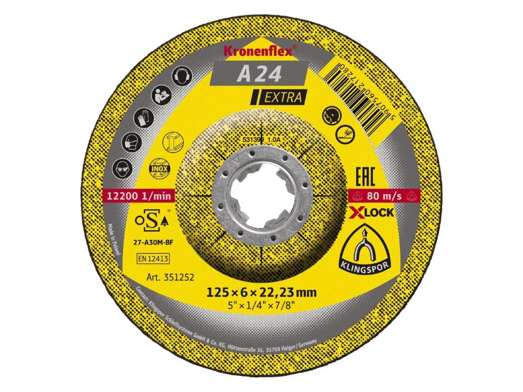 KLINGSPOR KRONENFLEX DISQUE A EBARBER A24 EXTRA METAL