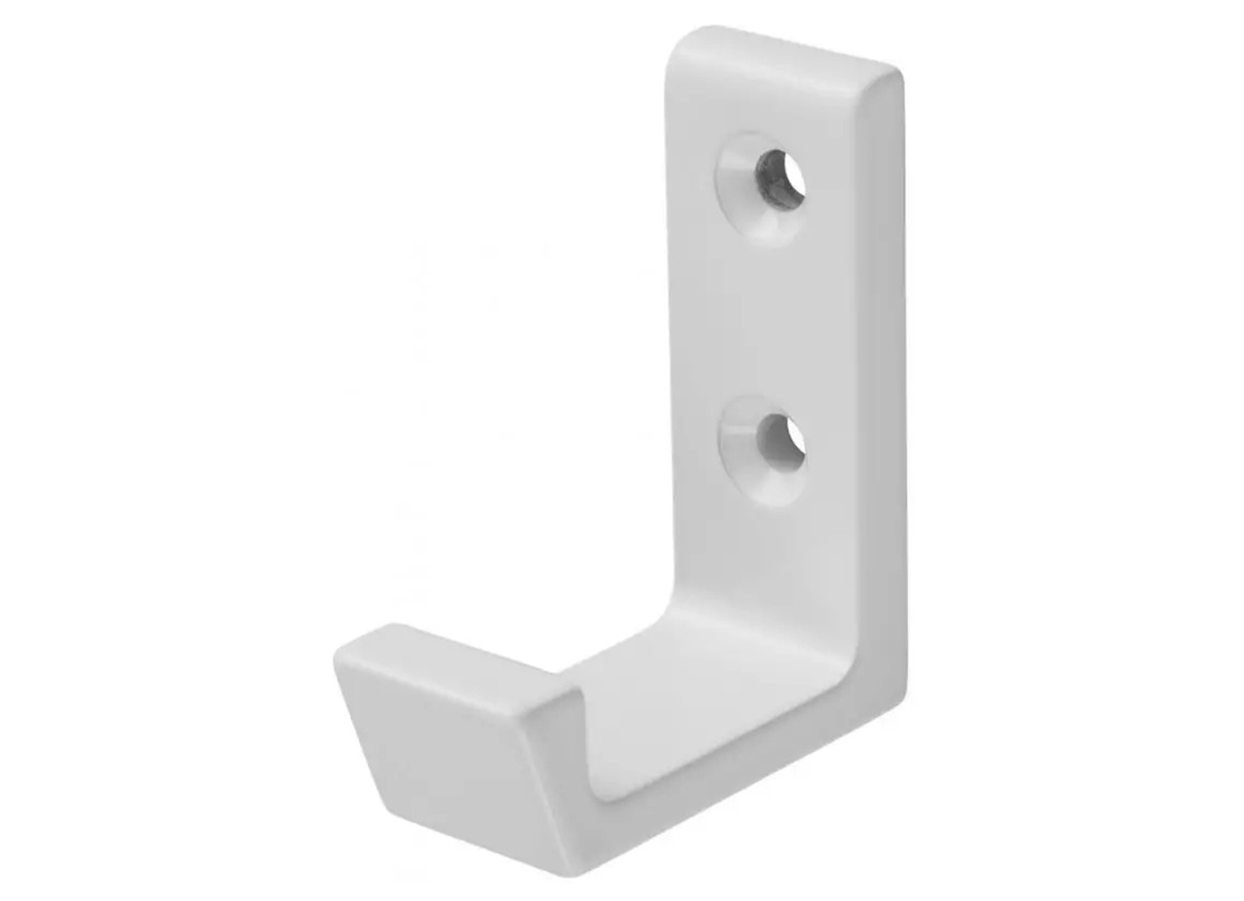 KAPSTOKHAAK ENKEL ALUMINIUM POEDERGELAKT