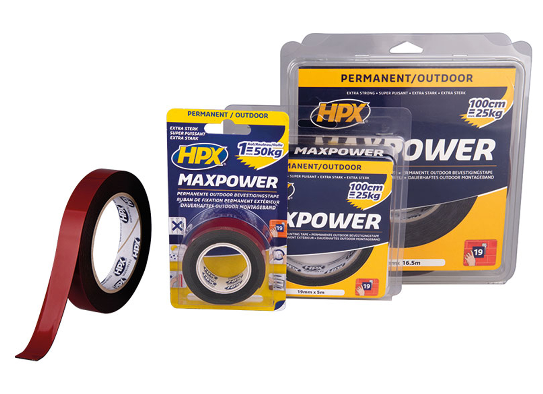 Ruban de Montage HPX Max Power Outdoor Noir
