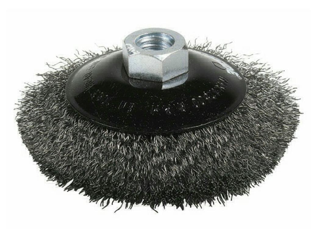 BROSSE CONIQUE ACIER ONDULE