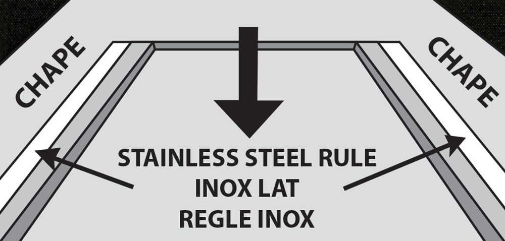 REGLE DE COLLEUR INOX