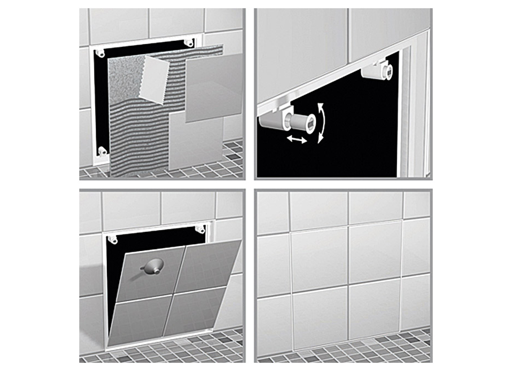 RUG TRAPPE DE VISITE POUR BAIN A CARRELER