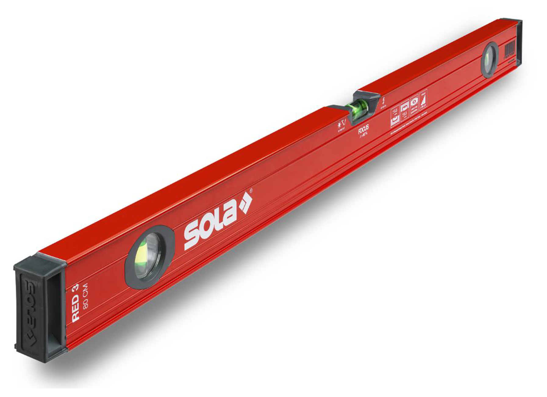 Sola Waterpas Red3 | Aluminium profiel