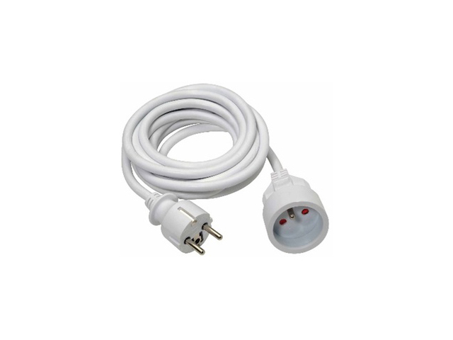 Rallonge Blanche IP20 H05VV-F 3G1,5