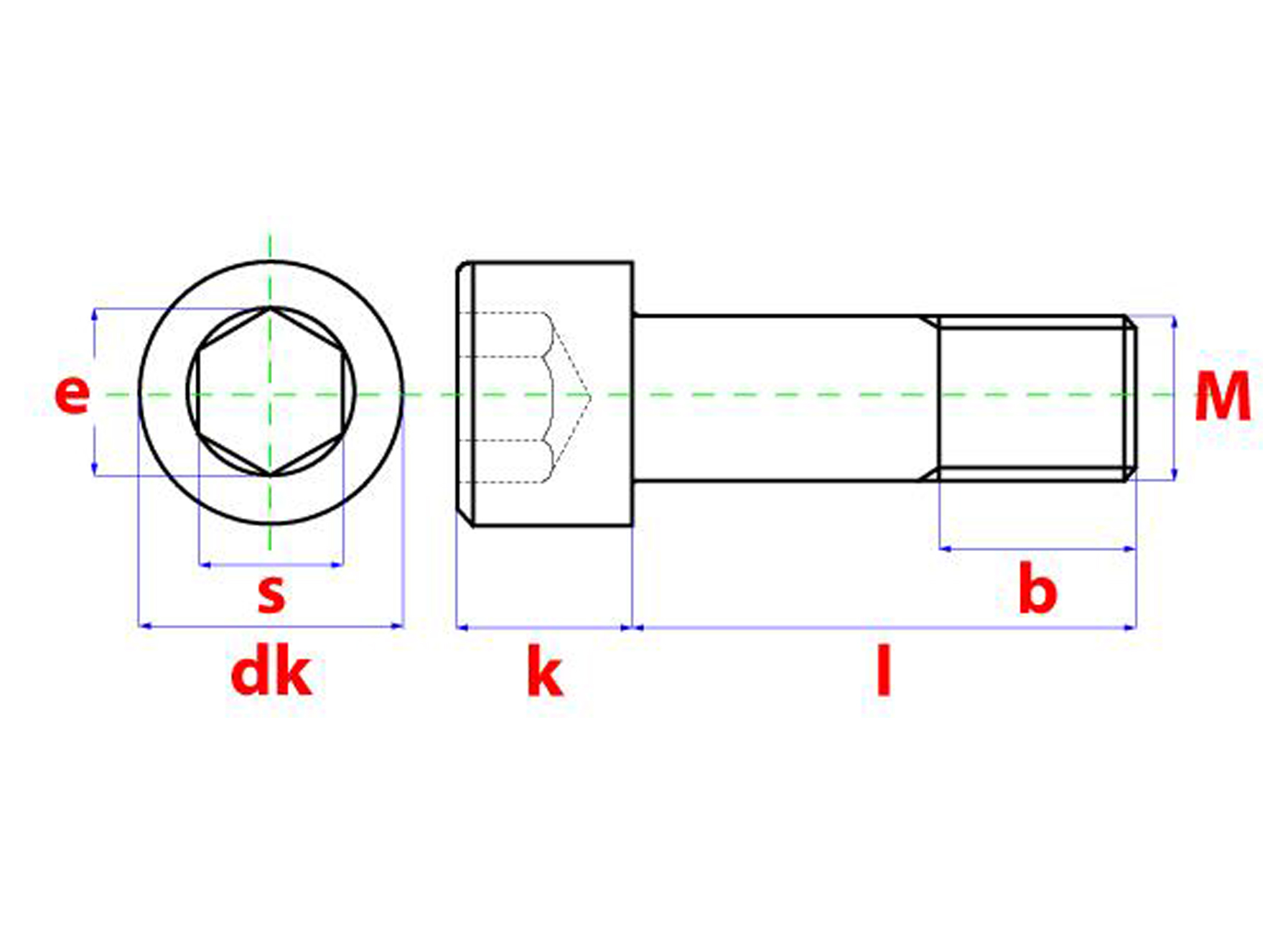 VIS TETE CYLINDRIQUE A SIX PANS CREUX DIN 912 M 8.8 ZINGUE