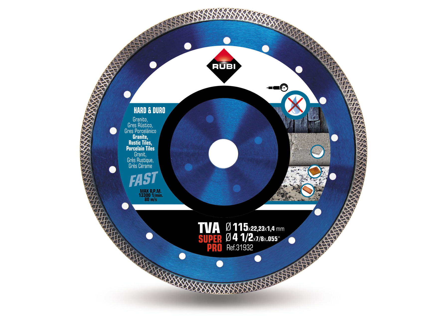 RUBI TURBO VIPER SUPERPRO DISQUES POUR CARREAUX