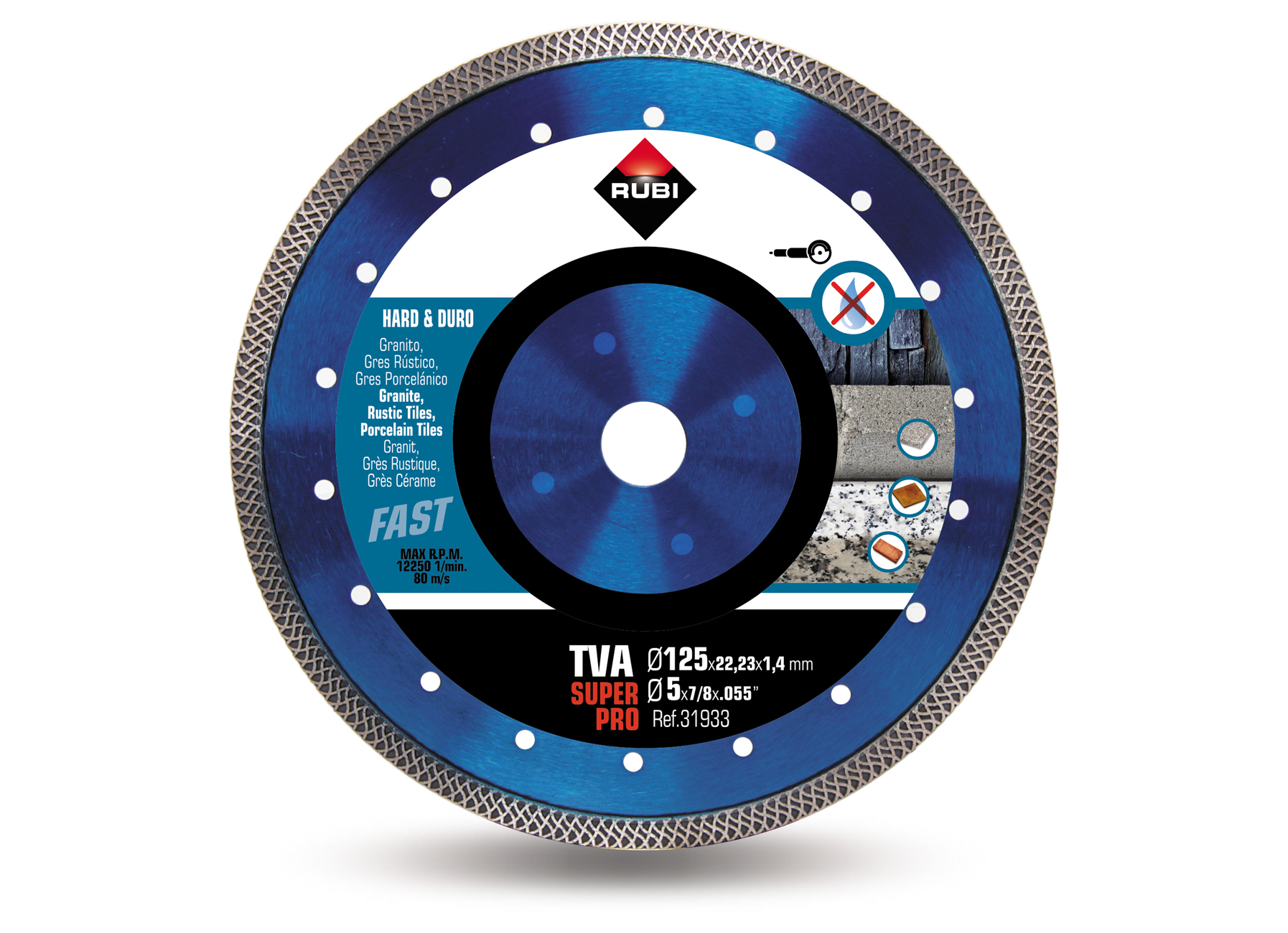 RUBI TURBO VIPER SUPERPRO DISQUES POUR CARREAUX