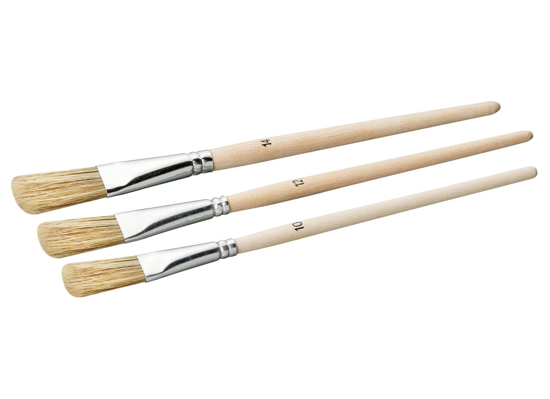 COLOR EXPERT Set de pinceaux 3 pièces, poils naturels, bois FSC