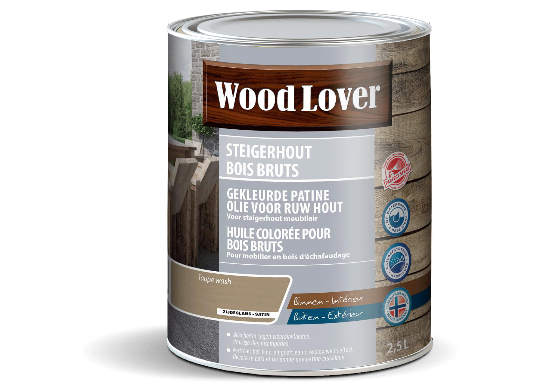 WOODLOVER HUILE POUR BOIS D''ECHAFAUDAGE