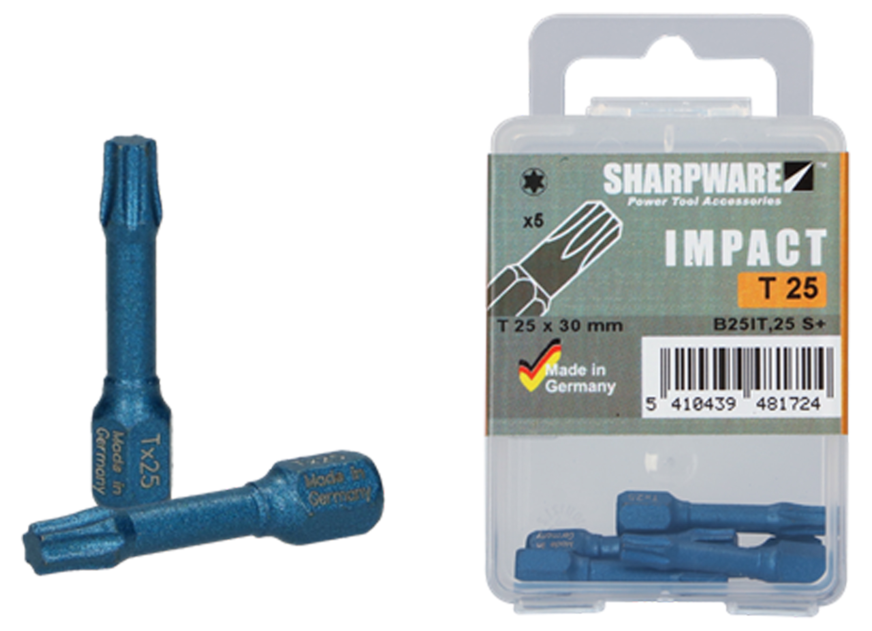 Sharpware Impact Bits 1/4'' C6.3 Torx