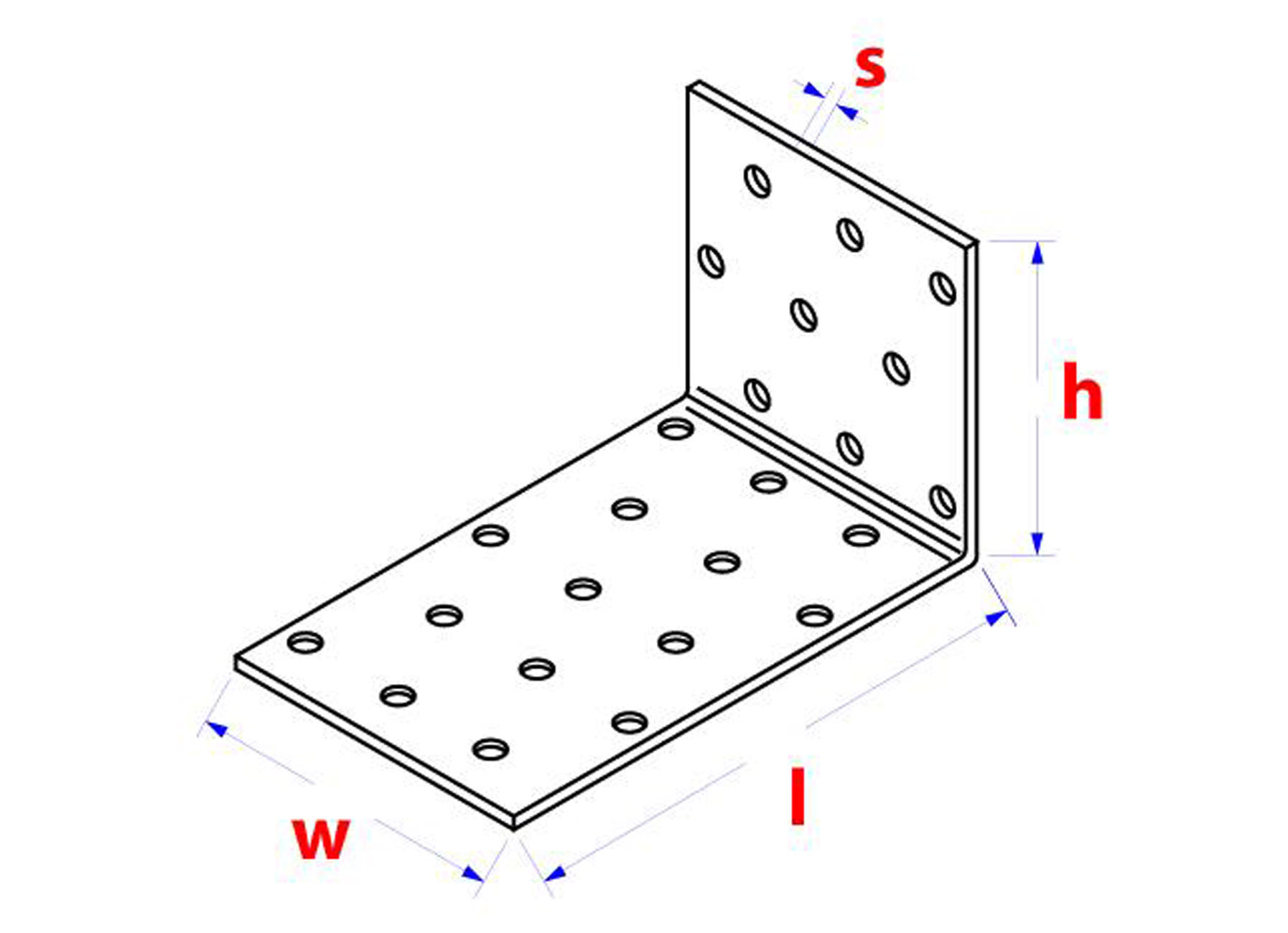 EQUERRE SIMPLE SCALENE ZINGUE