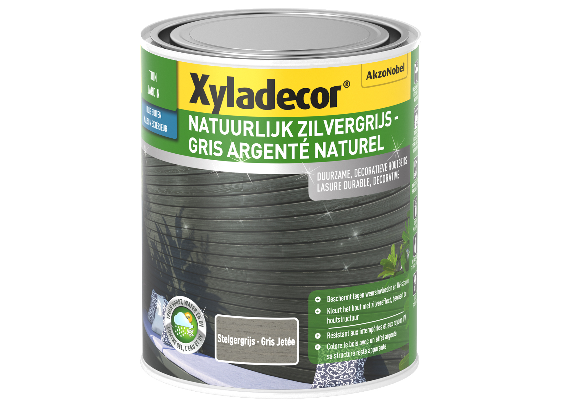 XYLADECOR NATUURLIJK ZILVERGRIJS