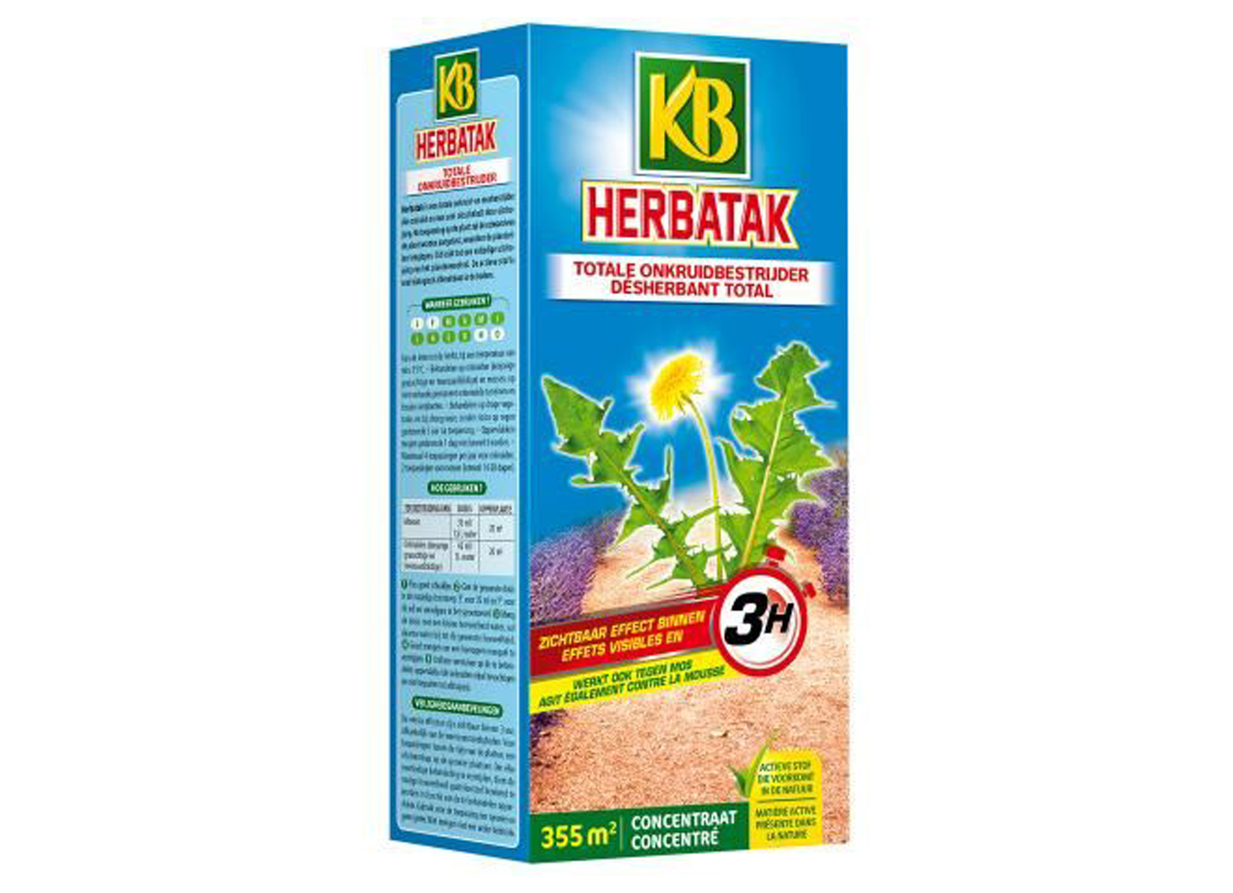 KB Herbatak Désherbant Total et Anti-Mousse