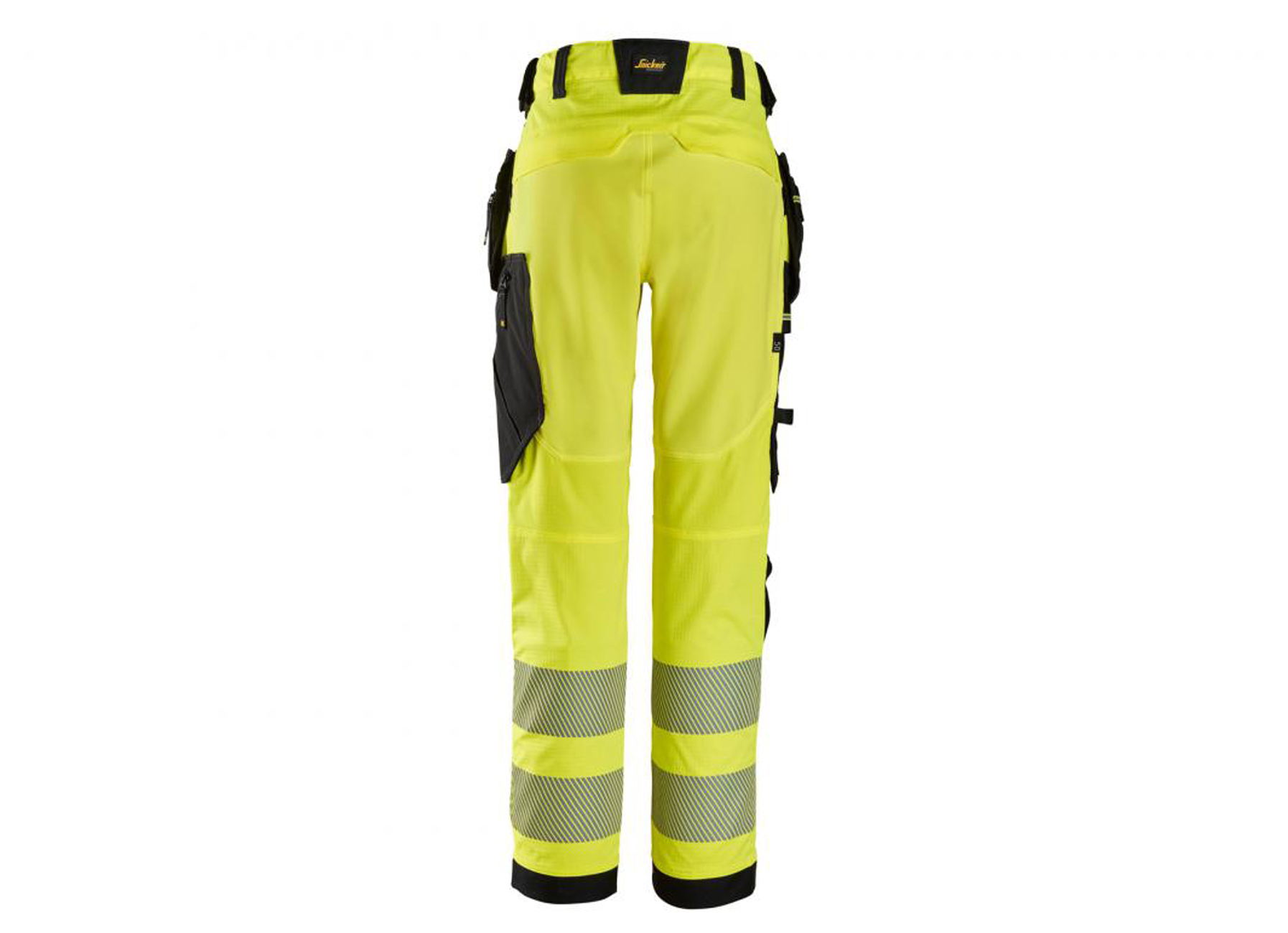 SNICKERS JUNIOR PANTALON DE TRAVAIL STRETCH HIGH-VIS CLASS 2 JAUNE/NOIR