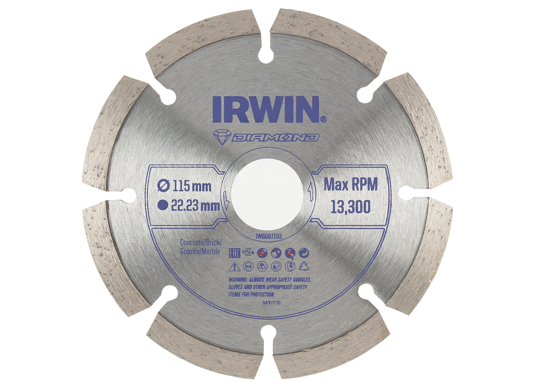 IRWIN PRO PERFORMANCE LAME DE SCIE DIAMANT POUR MEULEUSE D’ANGLE