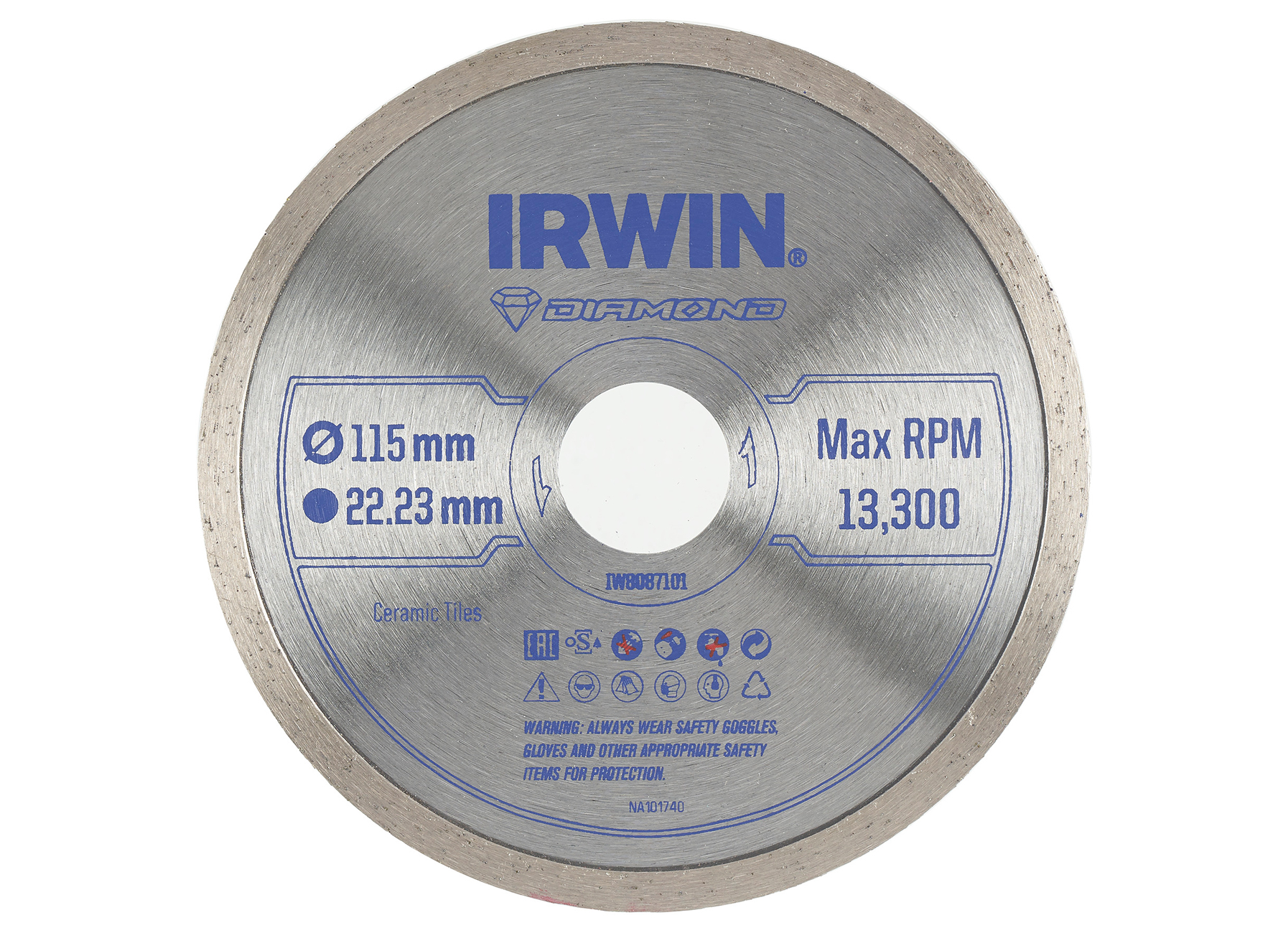 IRWIN PRO PERFORMANCE LAME DE SCIE DIAMANT POUR MEULEUSE D’ANGLE