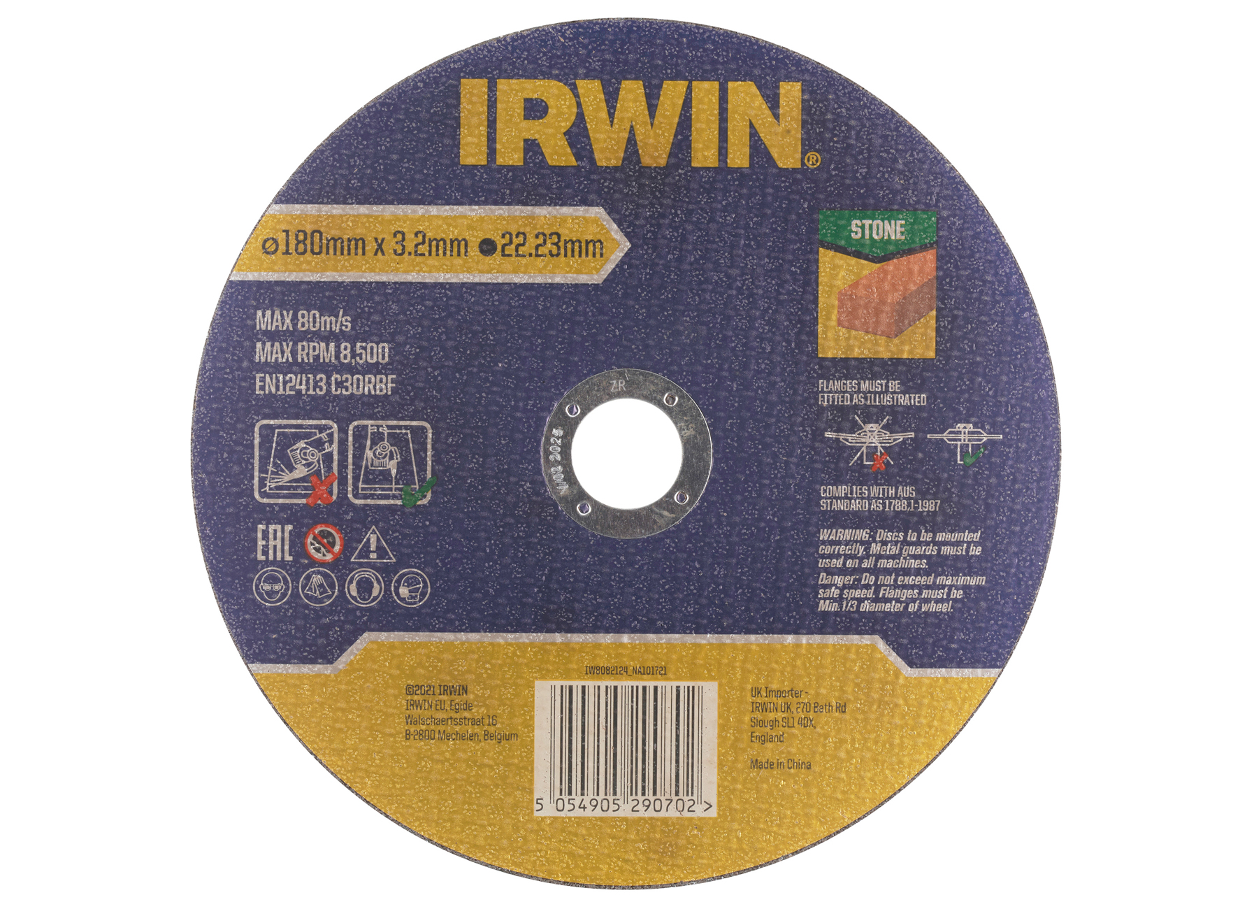 IRWIN  DISQUE A TRONCONNER PIERRE, PLAT