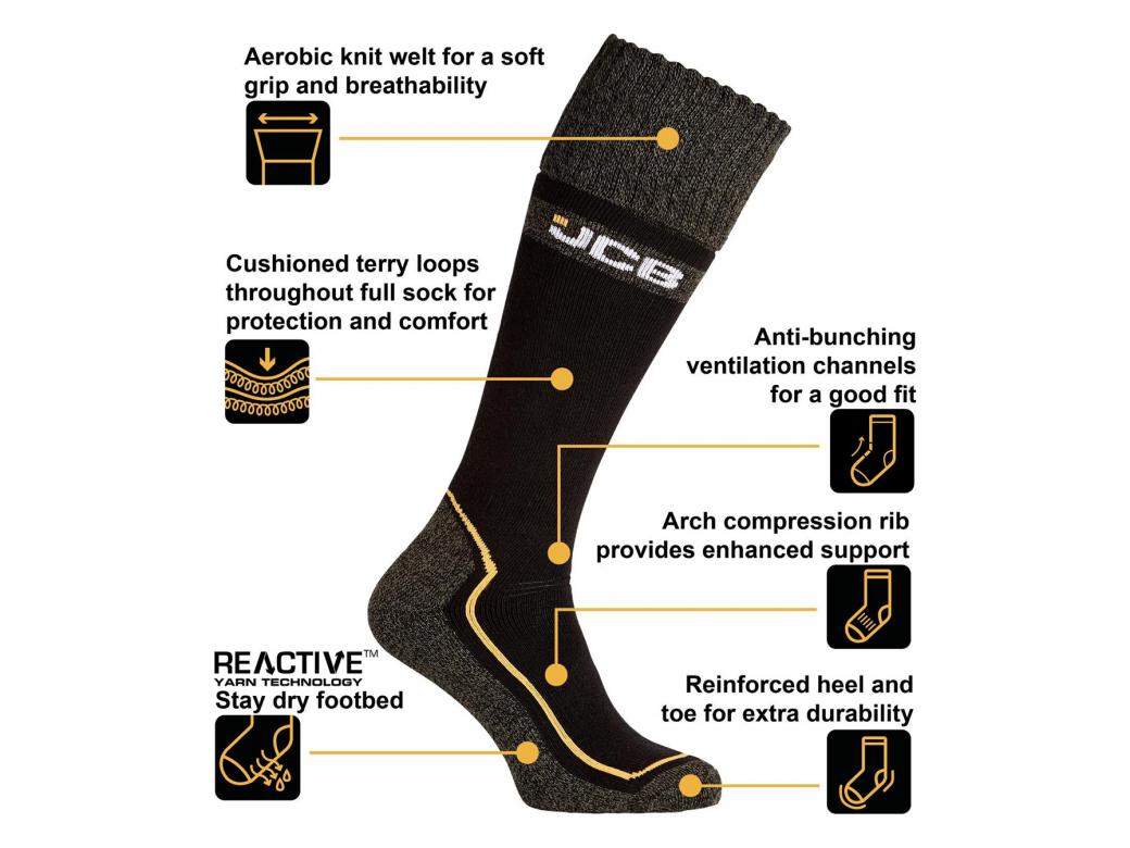 JCB CHAUSSETTES D''HIVER PRO TECH WELLY