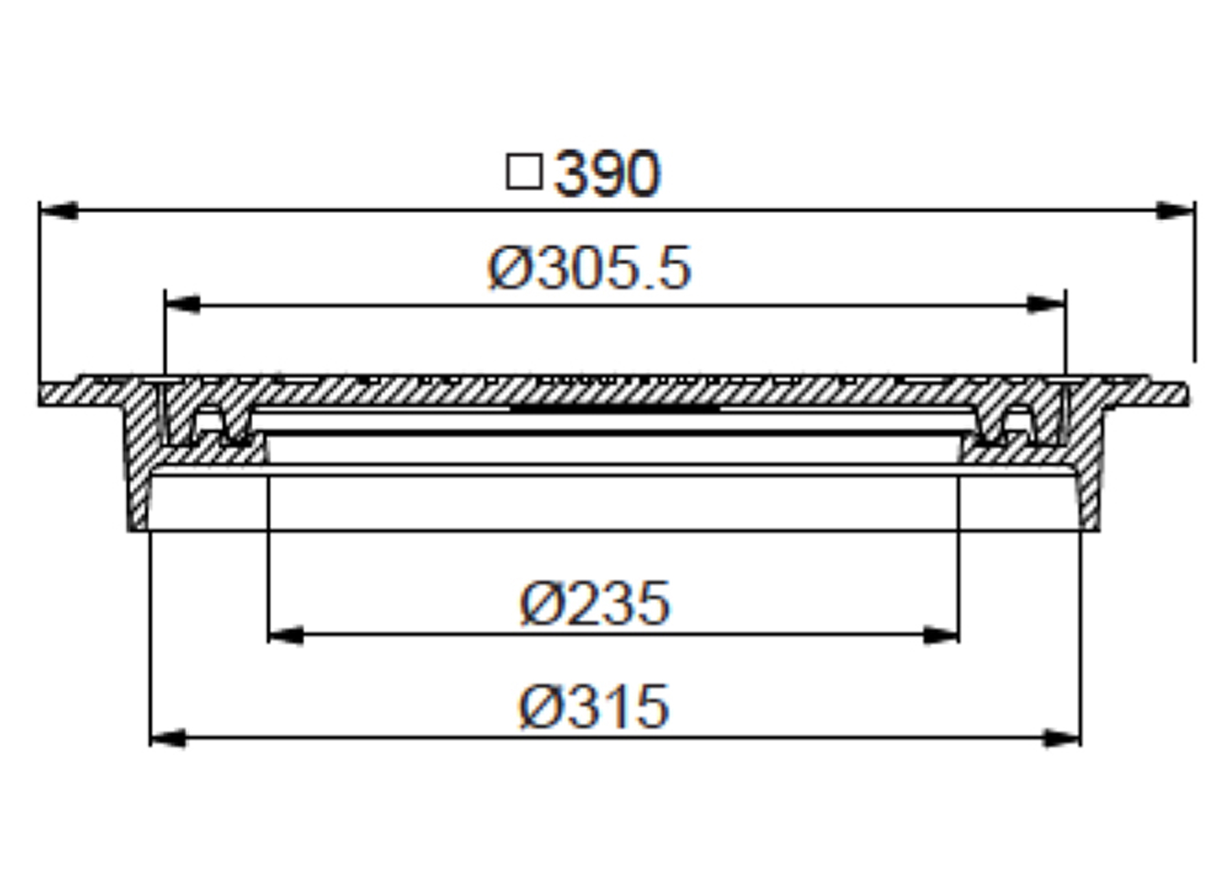 REGARD DE BRANCHEMENT FONTE NODULAIRE CLASSE B125