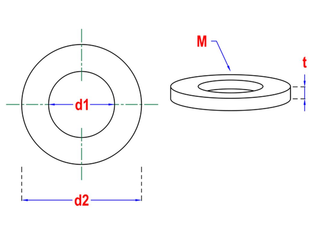 PGB-FASTENERS Rondelle carrosserie DIN 9021