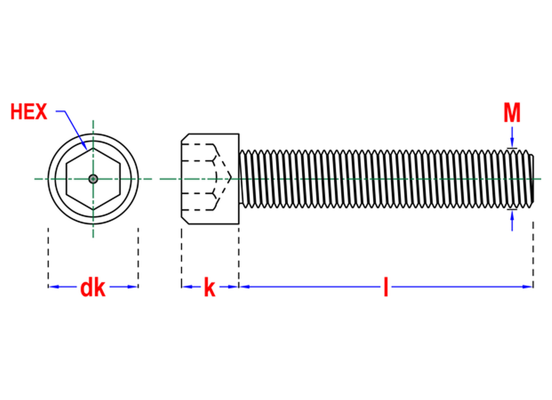 Binnenzeskantbout CK ISO 4762 voldraad RVS A4