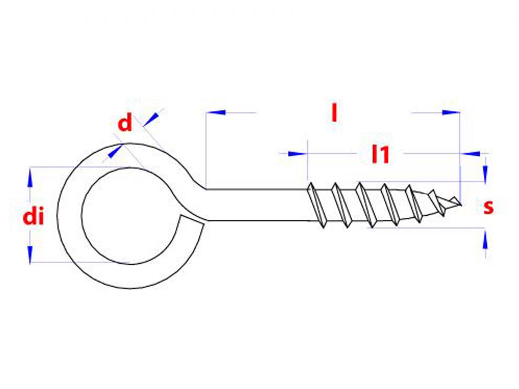 SCHROEFOGEN VERZINKT - PLASTIEK DOOS
