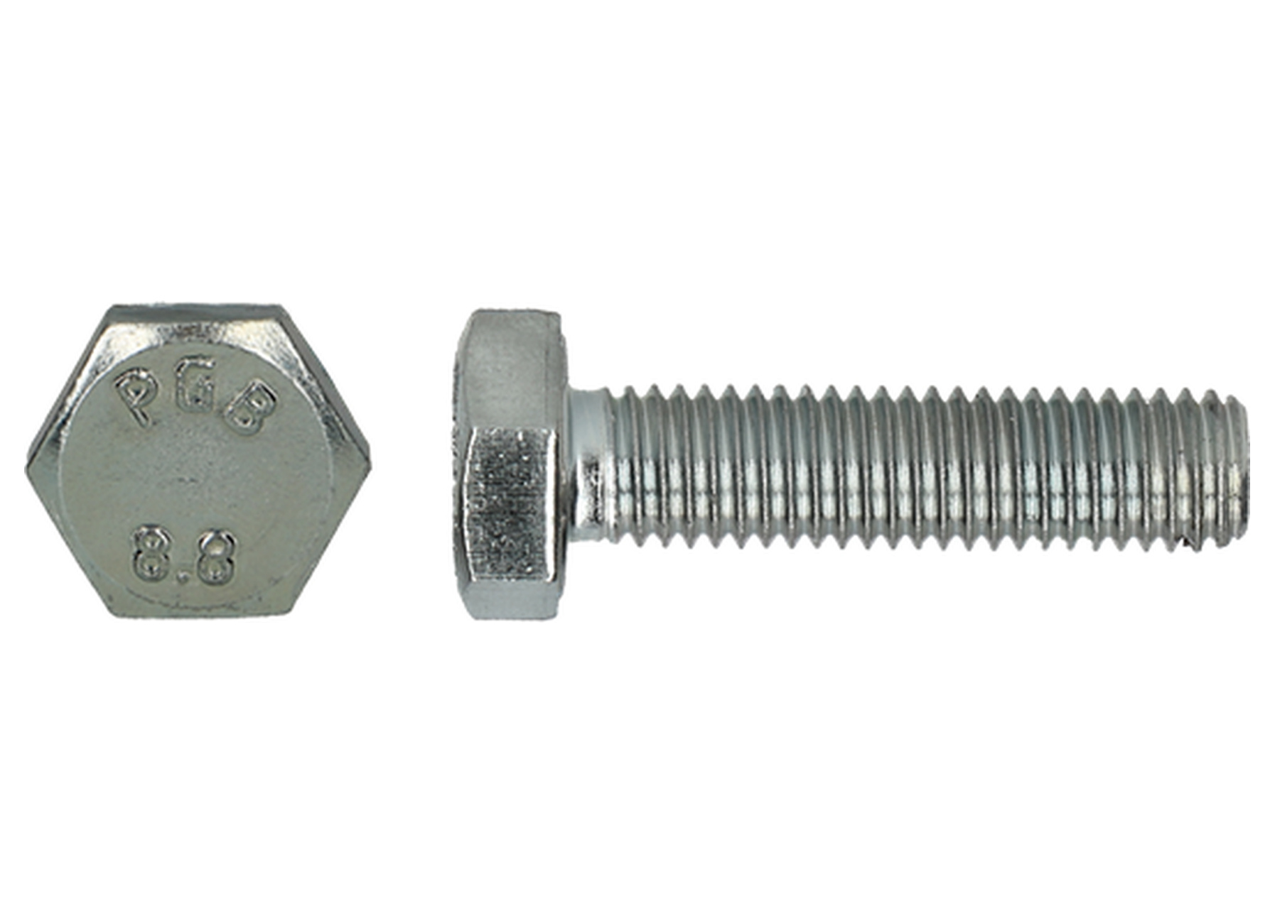 Boulon TH 8.8 DIN 933/934 zingué + écrou