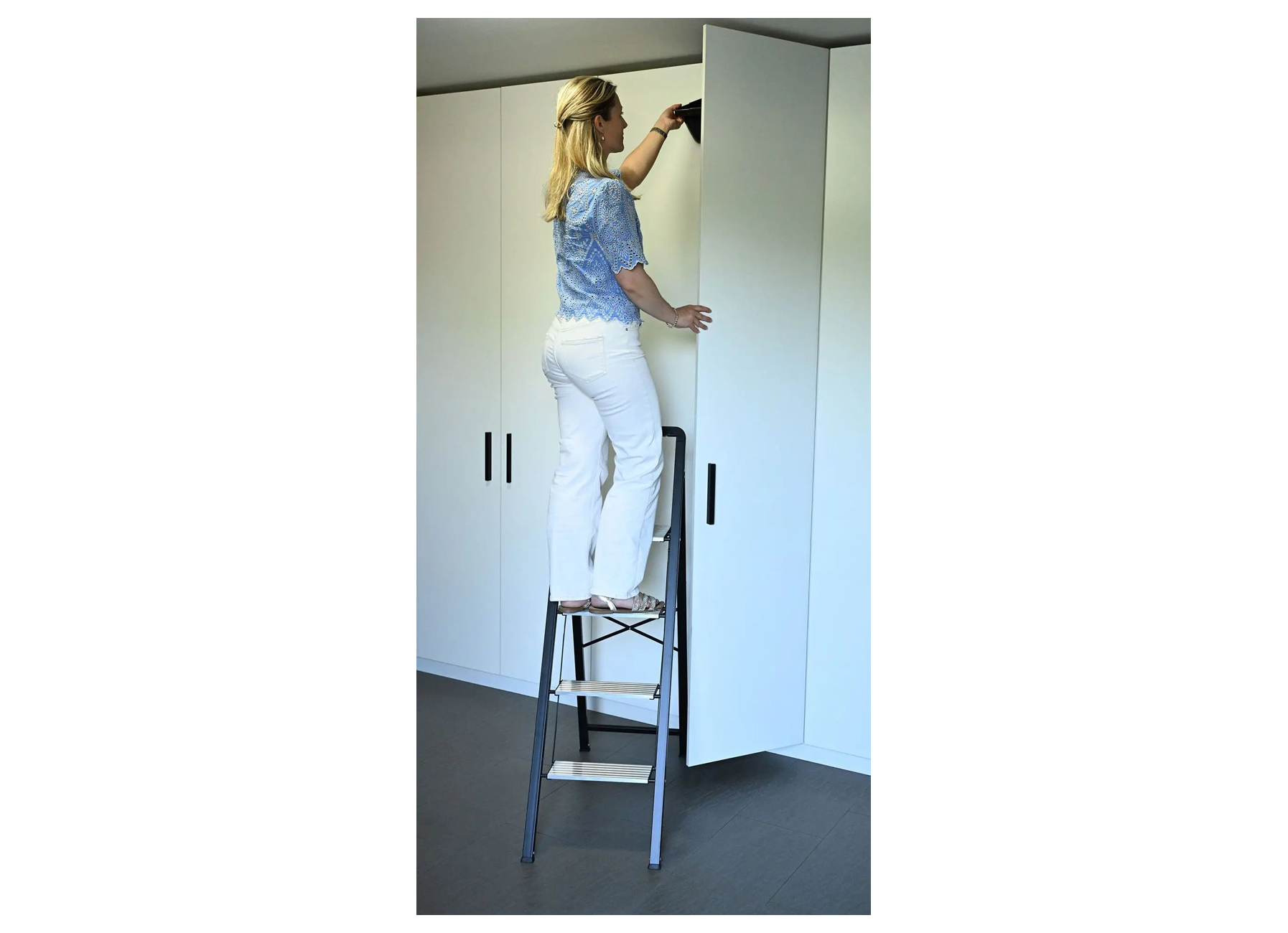 Ultraslim Black Trapladder - Aluminium - Zwart