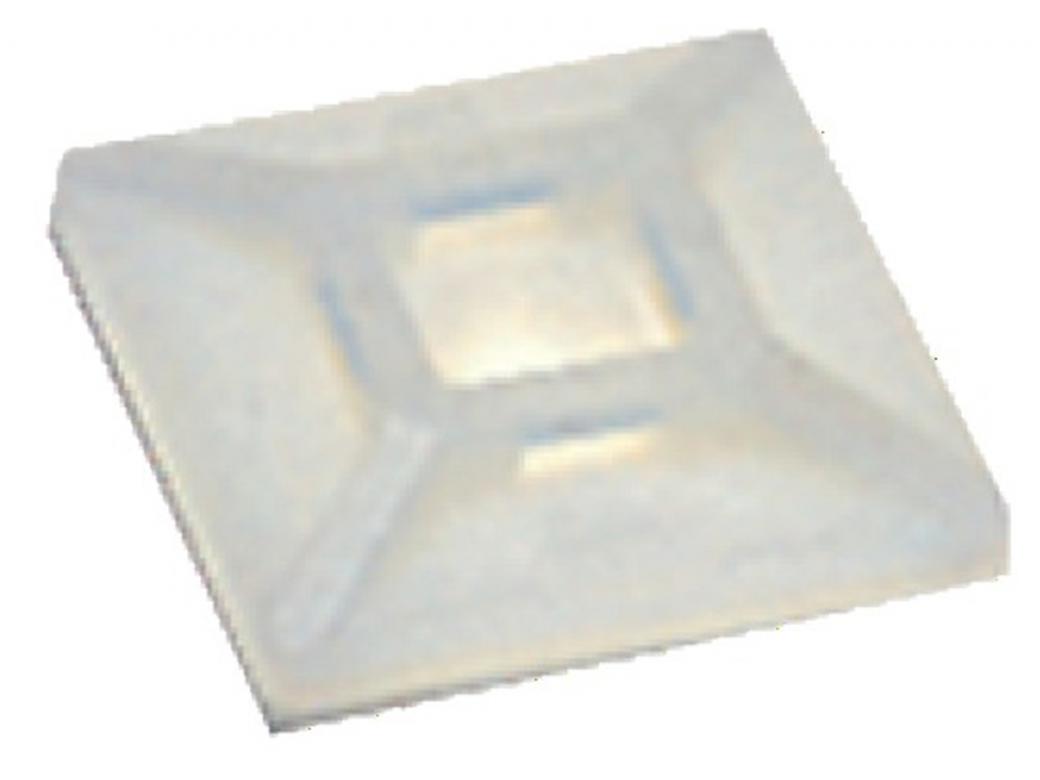 Base carrée autocollante pour collier de serrage