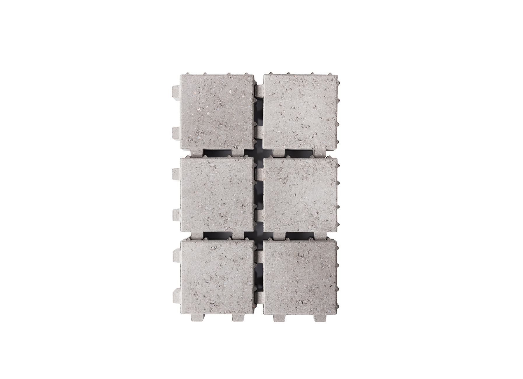 PAVES EN BETON PERMEABLE A L''EAU
