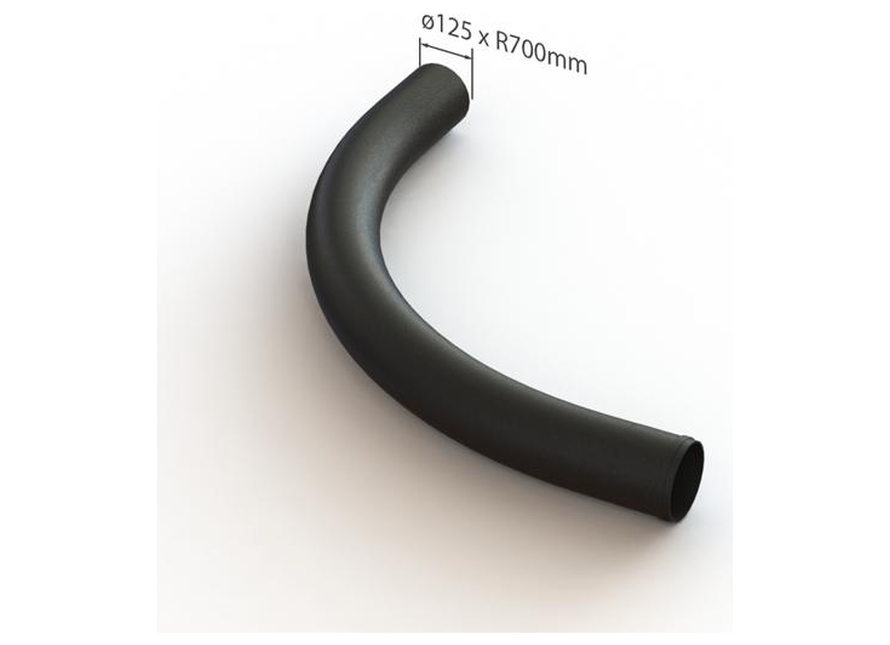 Straalbocht PVC Ø50 tot Ø125 mm
