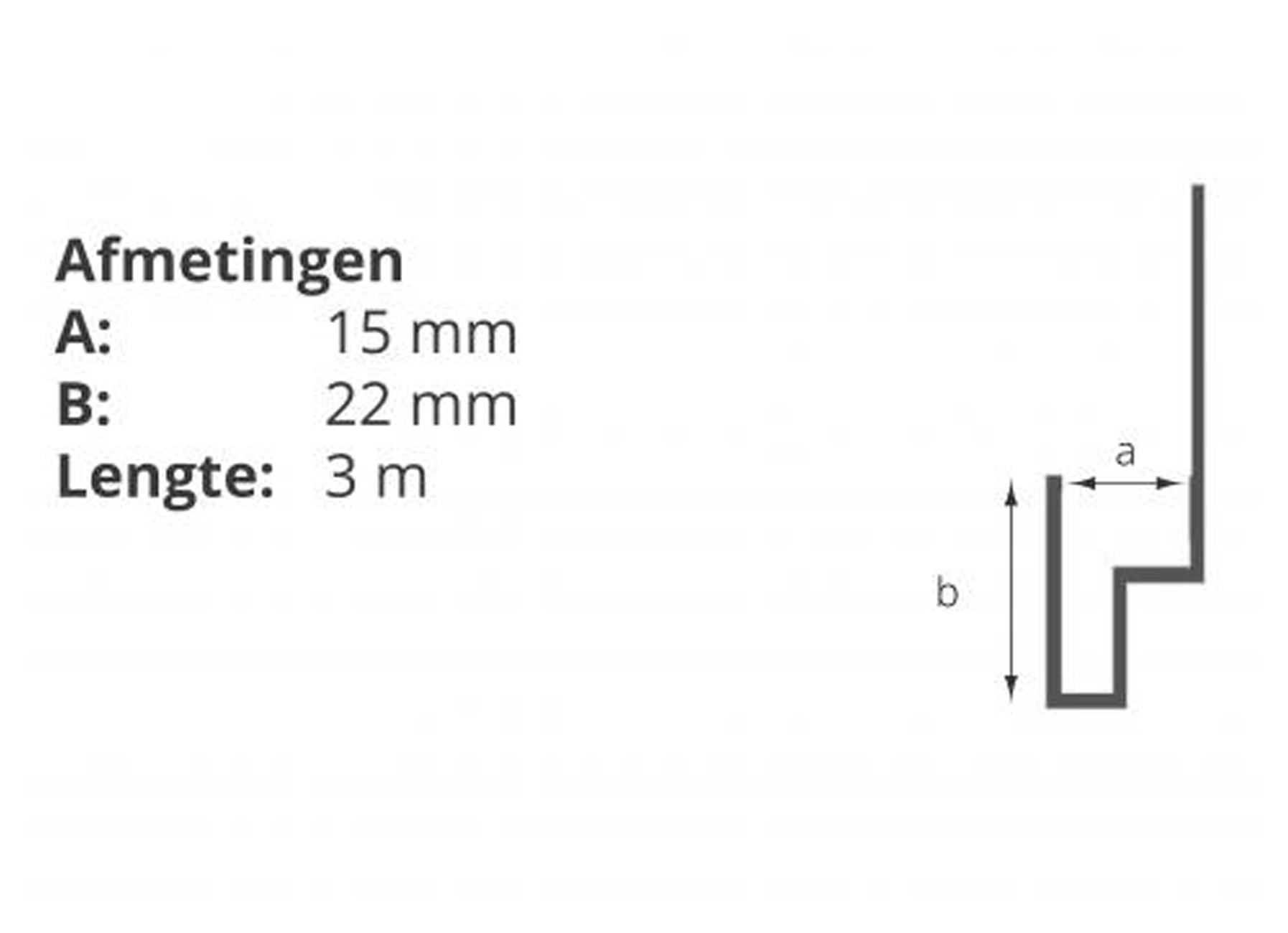 ETERNIT SIDINGS ALU PROFIL LINTEAU DE FENETRE CEDRAL CLICK L=3M