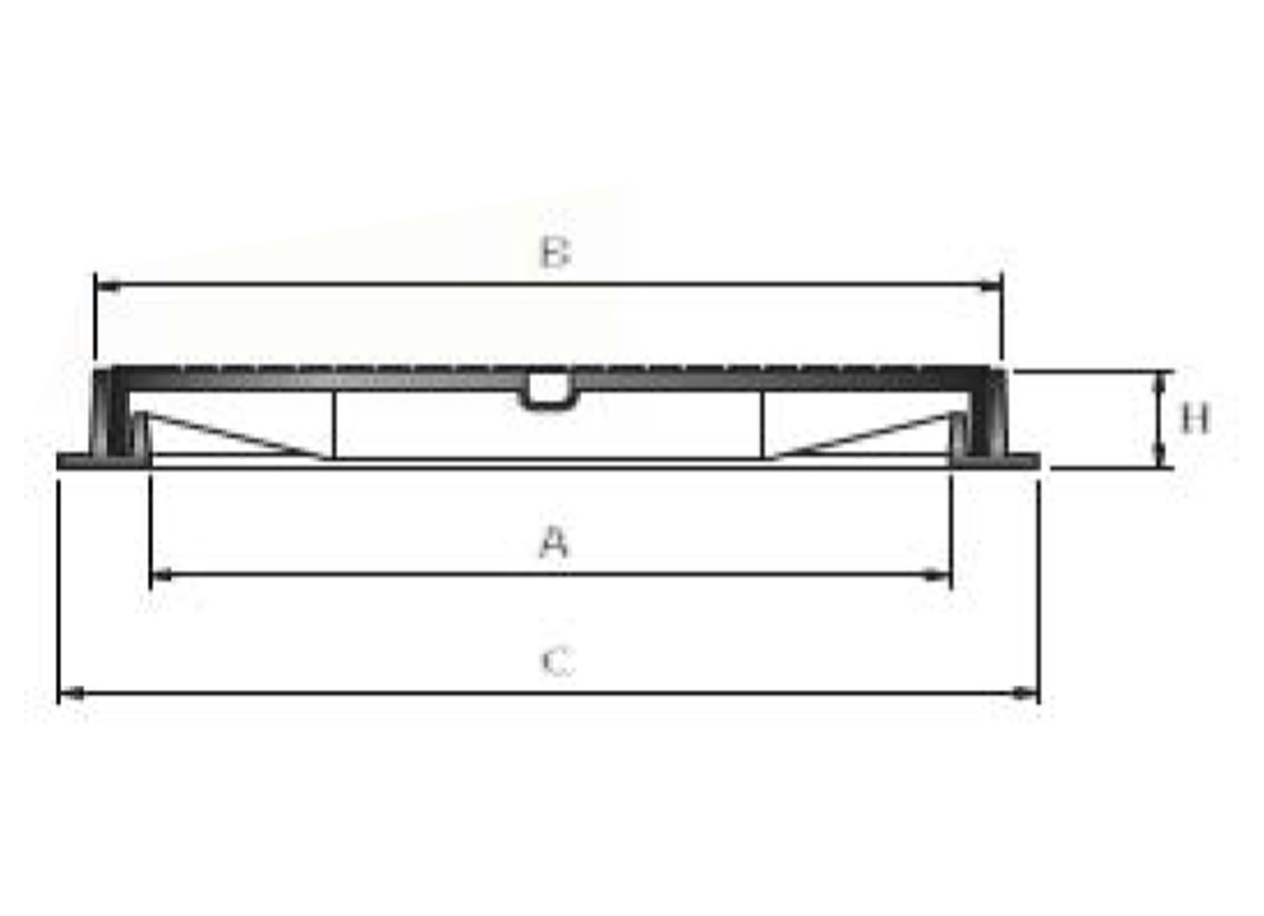 COUVERCLE EN FONTE NODULAIRE CLASSE C 250KN