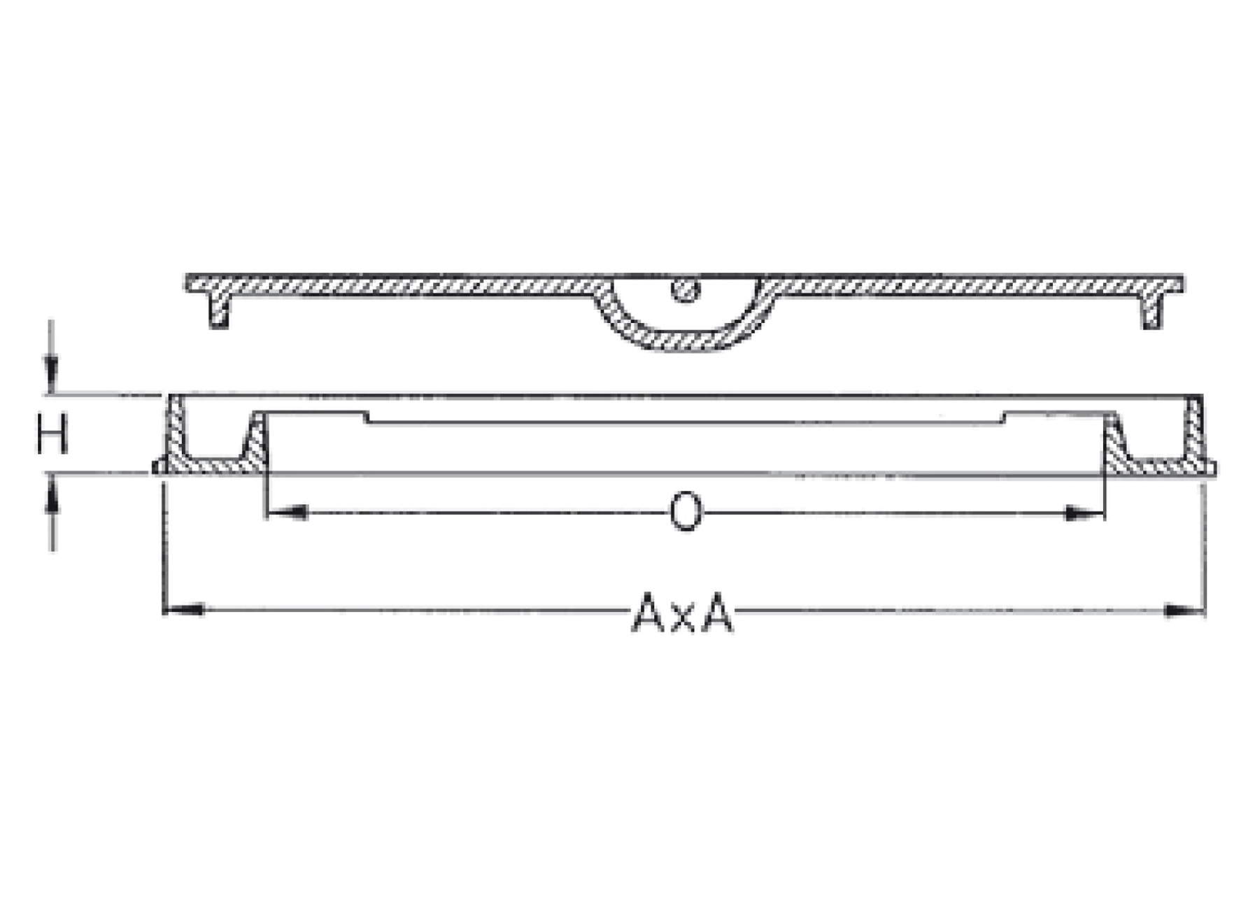 COUVERCLE EN FONTE NODULAIRE CLASSE B 125KN