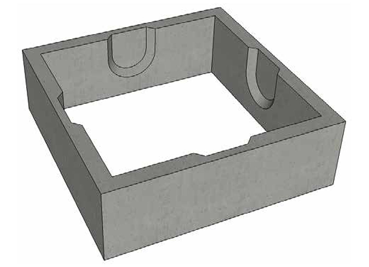 Rehausse de puits en béton préfabriqué