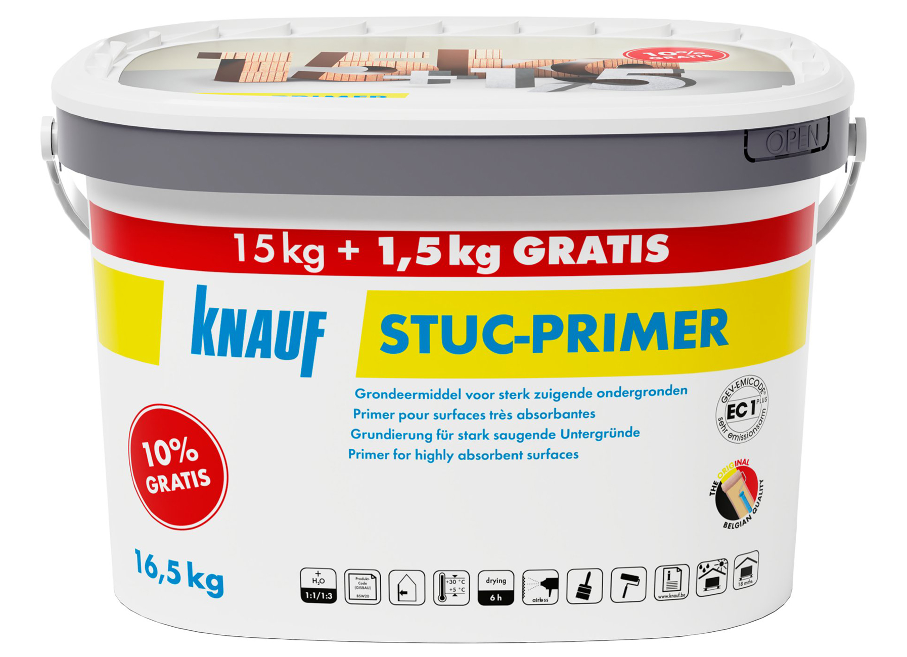Knauf Stuc-Primer – Primaire pour Plâtre de Gypse