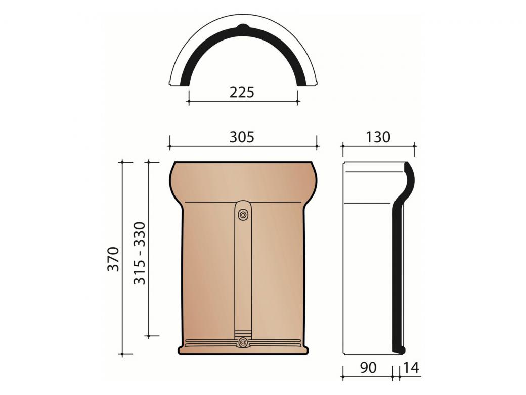 KORAMIC ACCESSOIRES CERAMIQUES DEEST / TEGELEN / JANSSEN-DINGS MODELE 1200