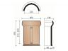 FAITIERE DEMI-RONDE VARIO + FRONTON 1215 NUAGE
