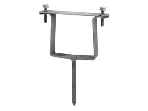 COLLIER RAPIDO CARRE 80X80 GALVANISE NOIR