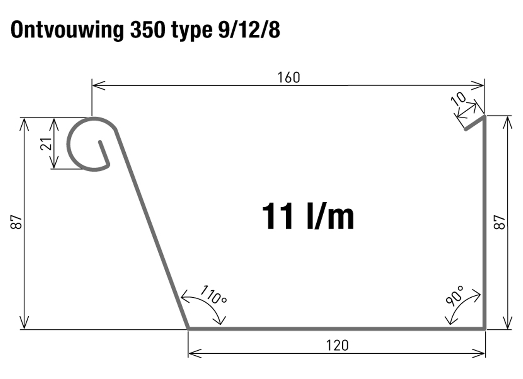 KAPUCIJNENGOOT 9.12.8 ZONDER SLAB ONTWIKKELING 350