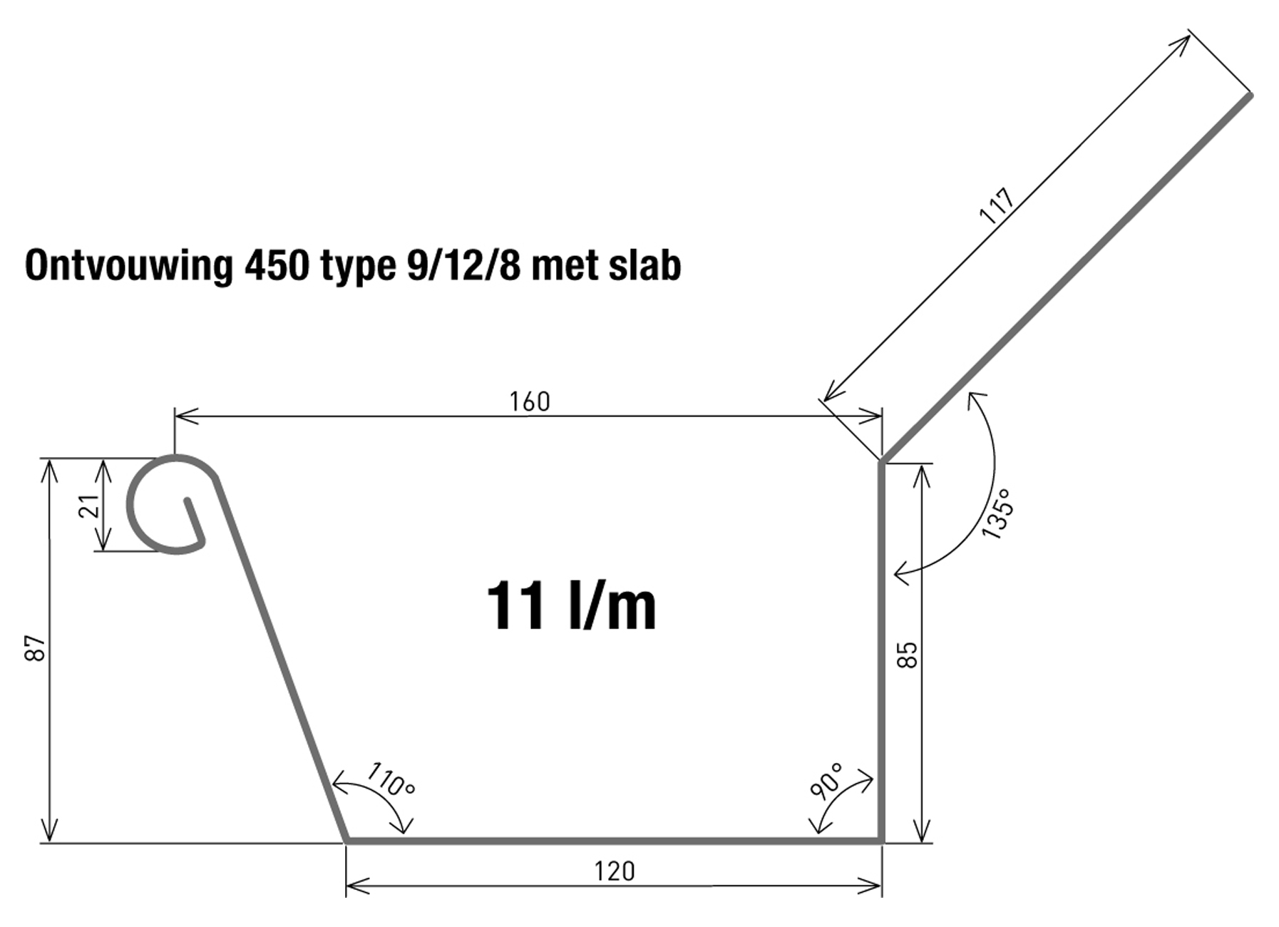 KAPUCIJNENGOOT 9.12.8 MET SLAB ONTWIKKELING 450