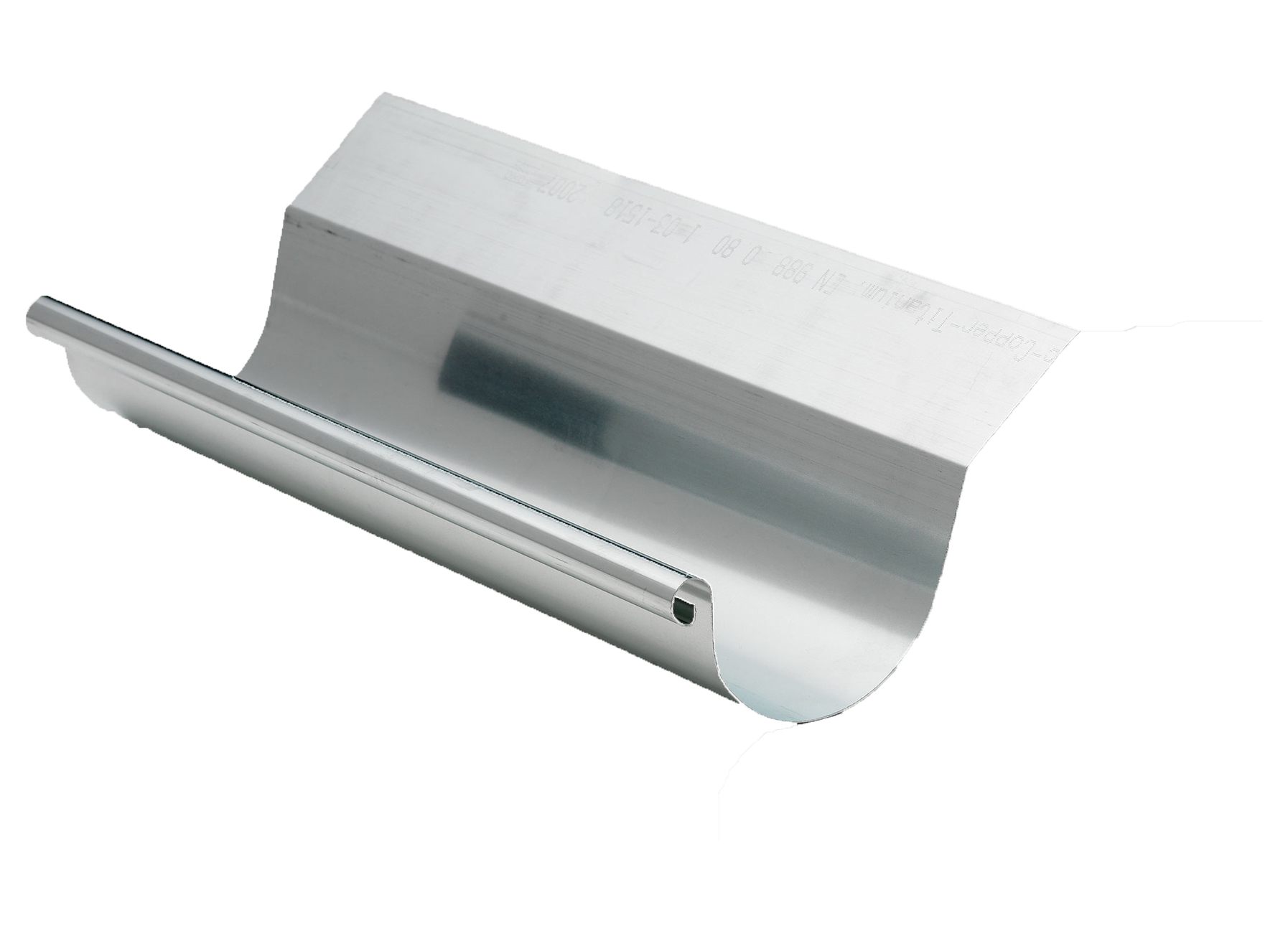 GOUTTIERE DEMI-RONDE AVEC BAVETTE TYPE 285