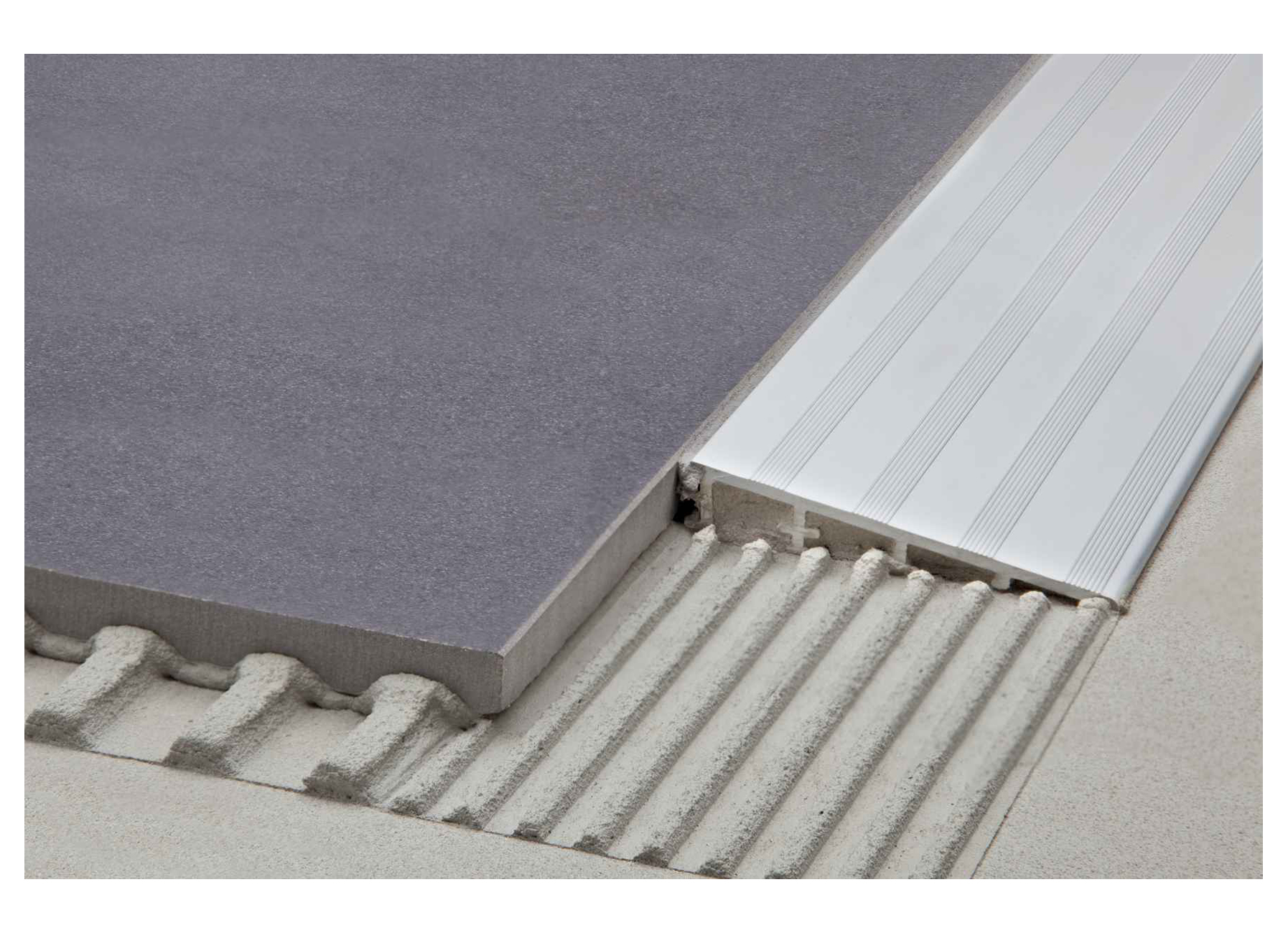 SCHLUTER RENO-RAMP-K PROFIL DE TRANSITION SANS AILE DE FIXATION