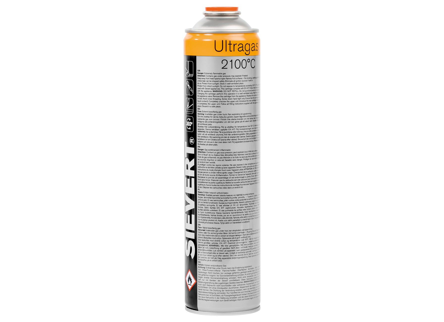Sievert Ultragas gaspatroon EU 7/16''