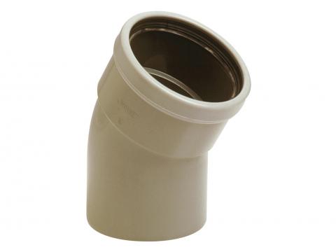 PVC BOCHT BENOR SN8 GRIJS 30° MOF/SPIE Ø110
