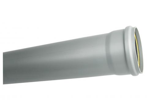 PVC RIOOLBUIS BENOR SN8 GRIJS GEMOFT Ø110 3,2MM L=3M